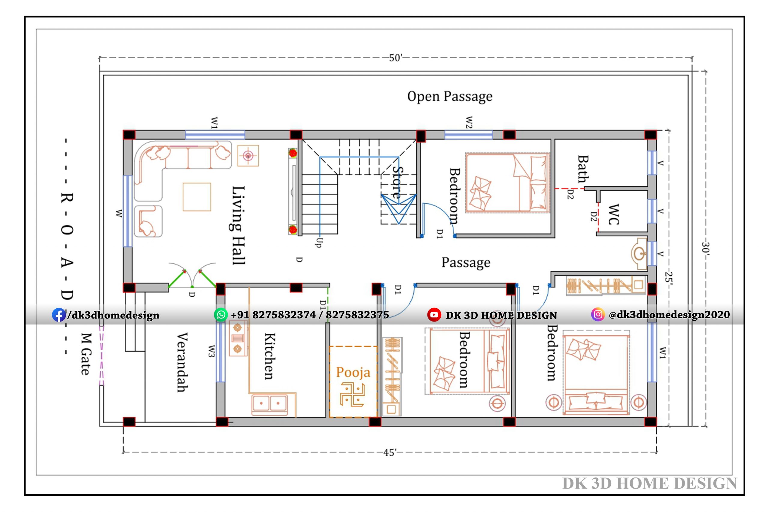 35x45 3bhk Scaled 