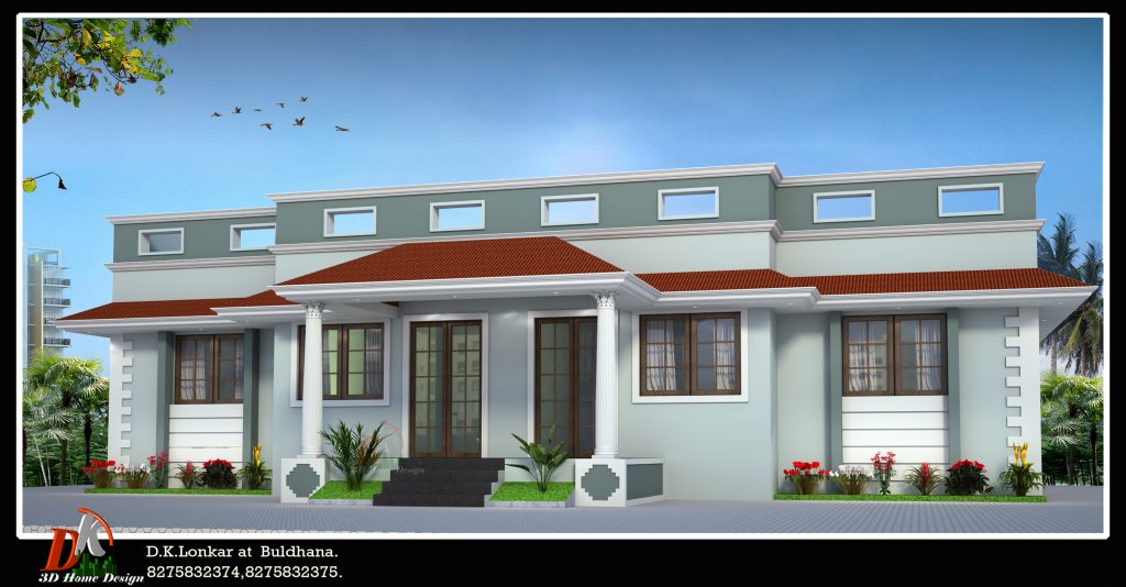 House Front elevation color combination