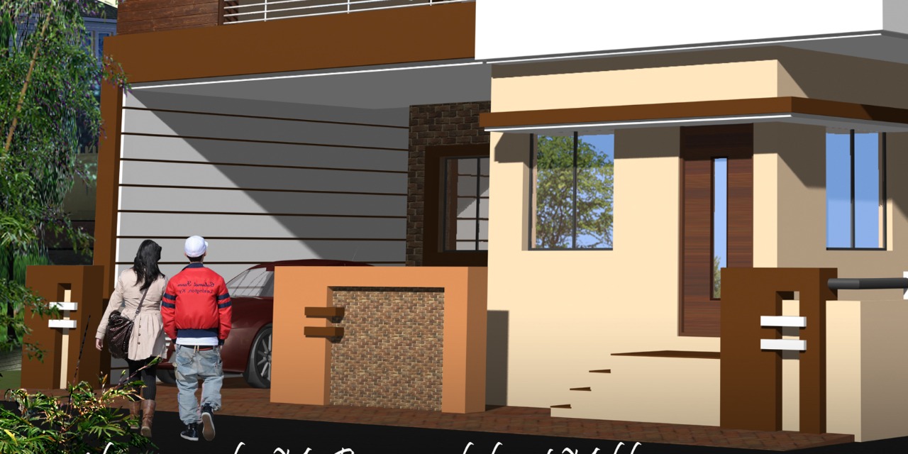 Home front boundary wall design