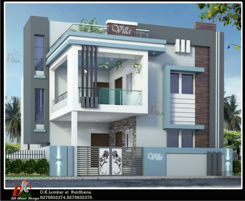 house front elevation designs for double floor
