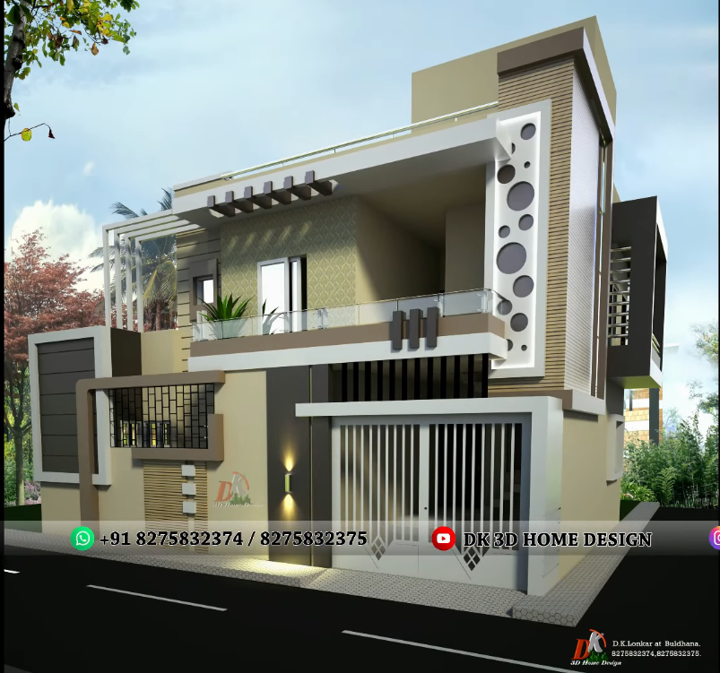 elevation designs for double floor houses