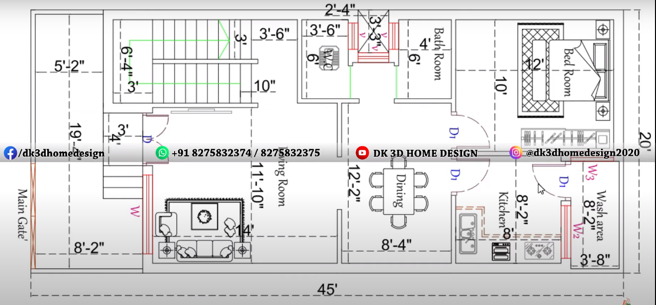 20-45-house-plan-single-floor-1bhk-house-plan-with-car-parking