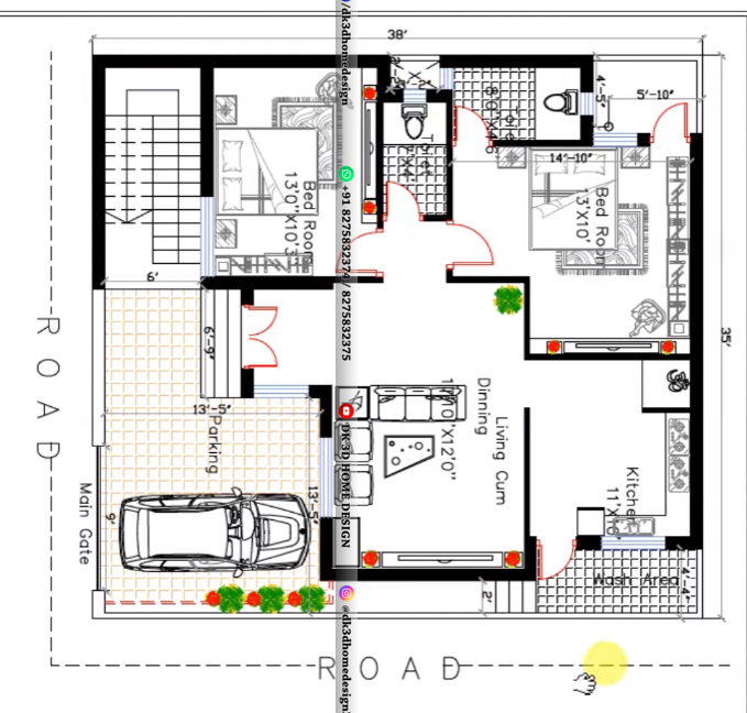 1400 sq ft house plan