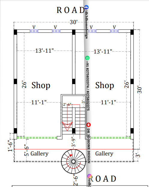 small shopping mall plan