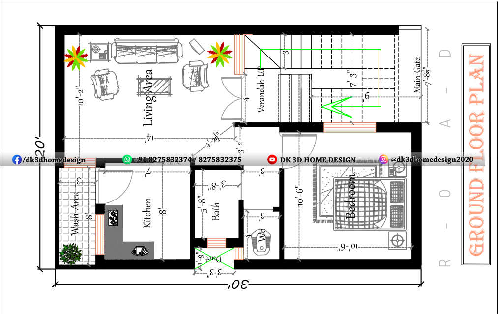 600 square feet house plan