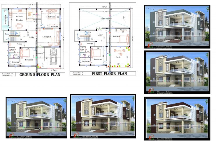 4bhk House Plans 4 Bedroom Page 2 Of 7 Dk 3d Home Design 4bhk House Plans 4 Bedroom, 2 Story House Floor Plans 2000 Sq Ft