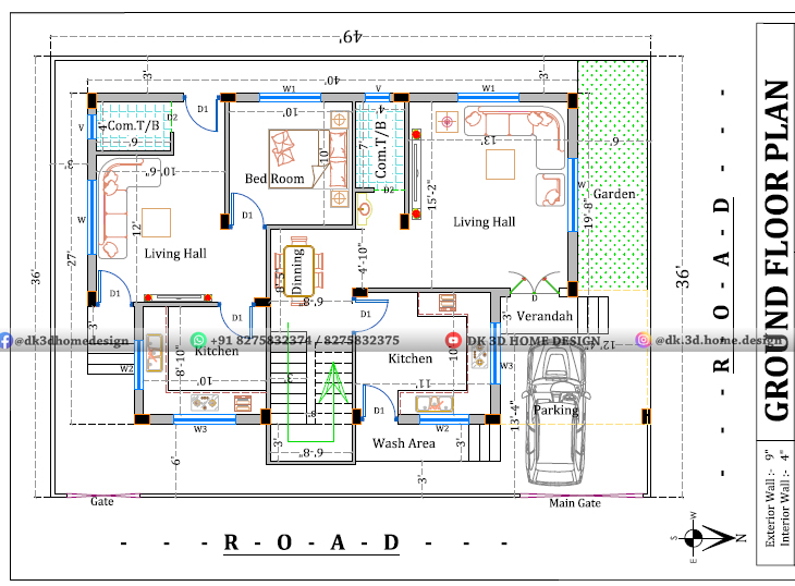 35x50 house plans india