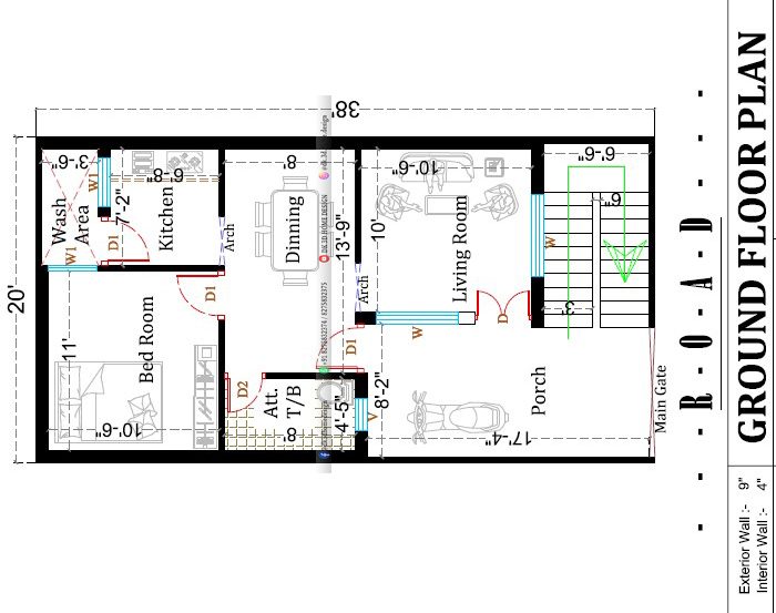 20x40 house plan