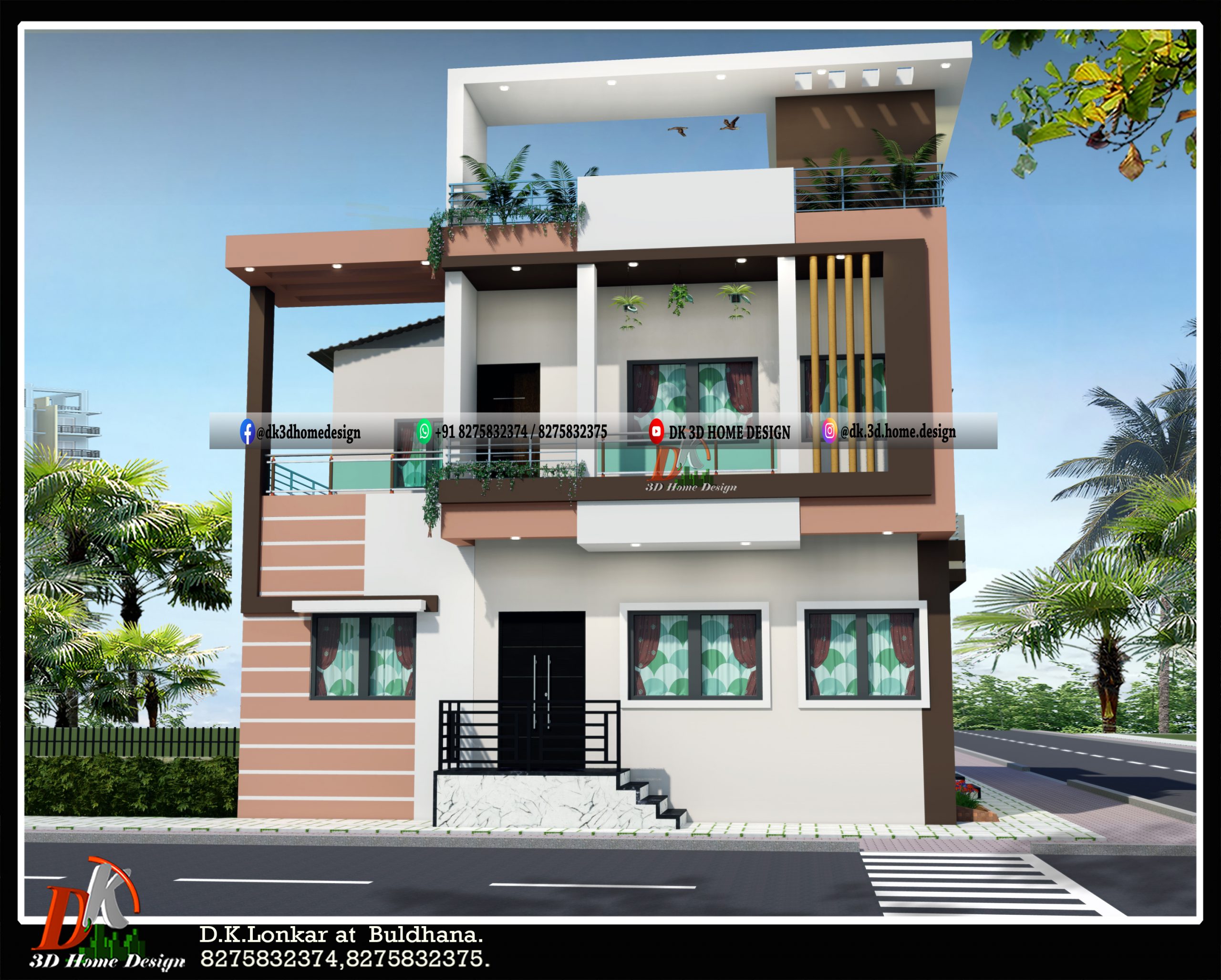 2 floor house design and plan