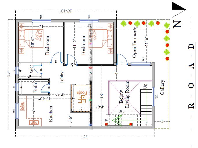 1000 sq ft house plan