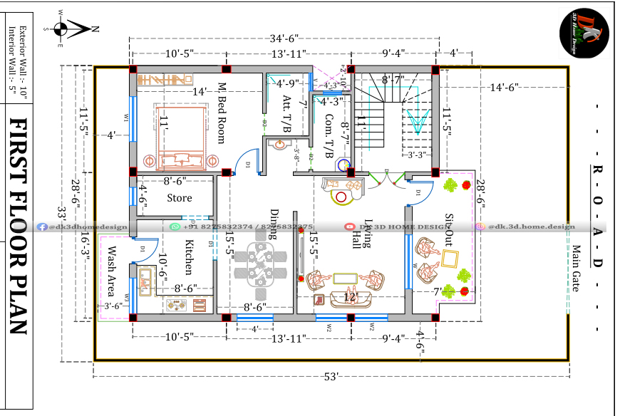 g+2 house plan
