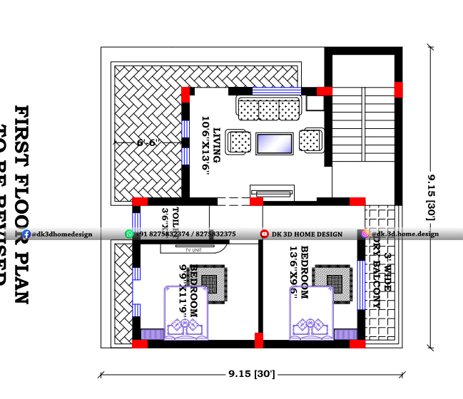 30x30 house plan