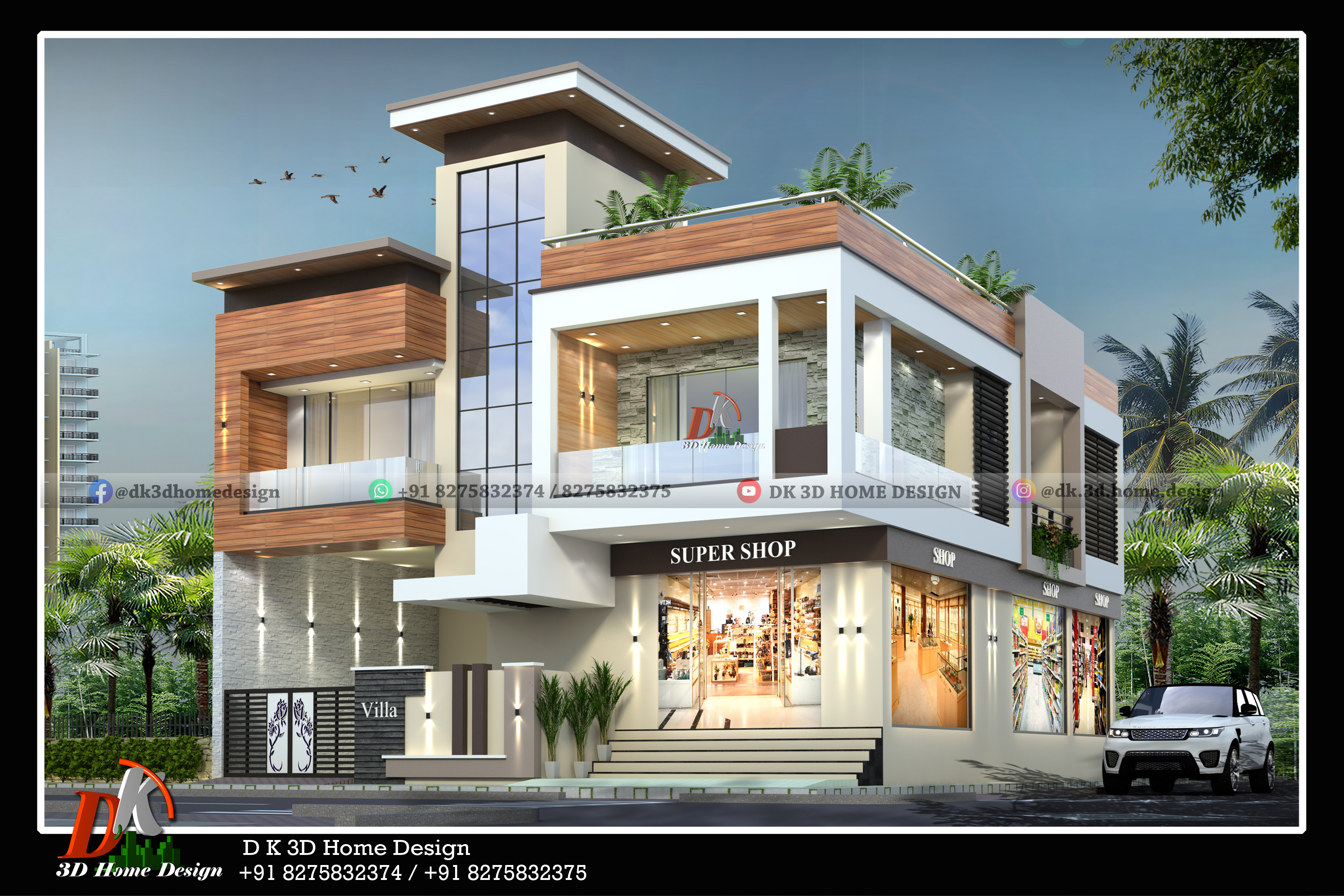 Commercial Building Elevation | 20 Unique 3D Front Design Ideas | DK 3D ...