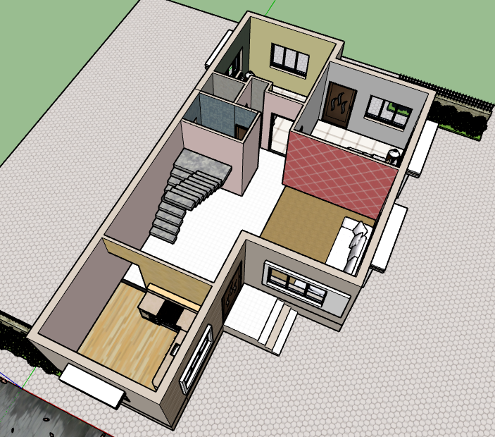 25x45 single floor house design
