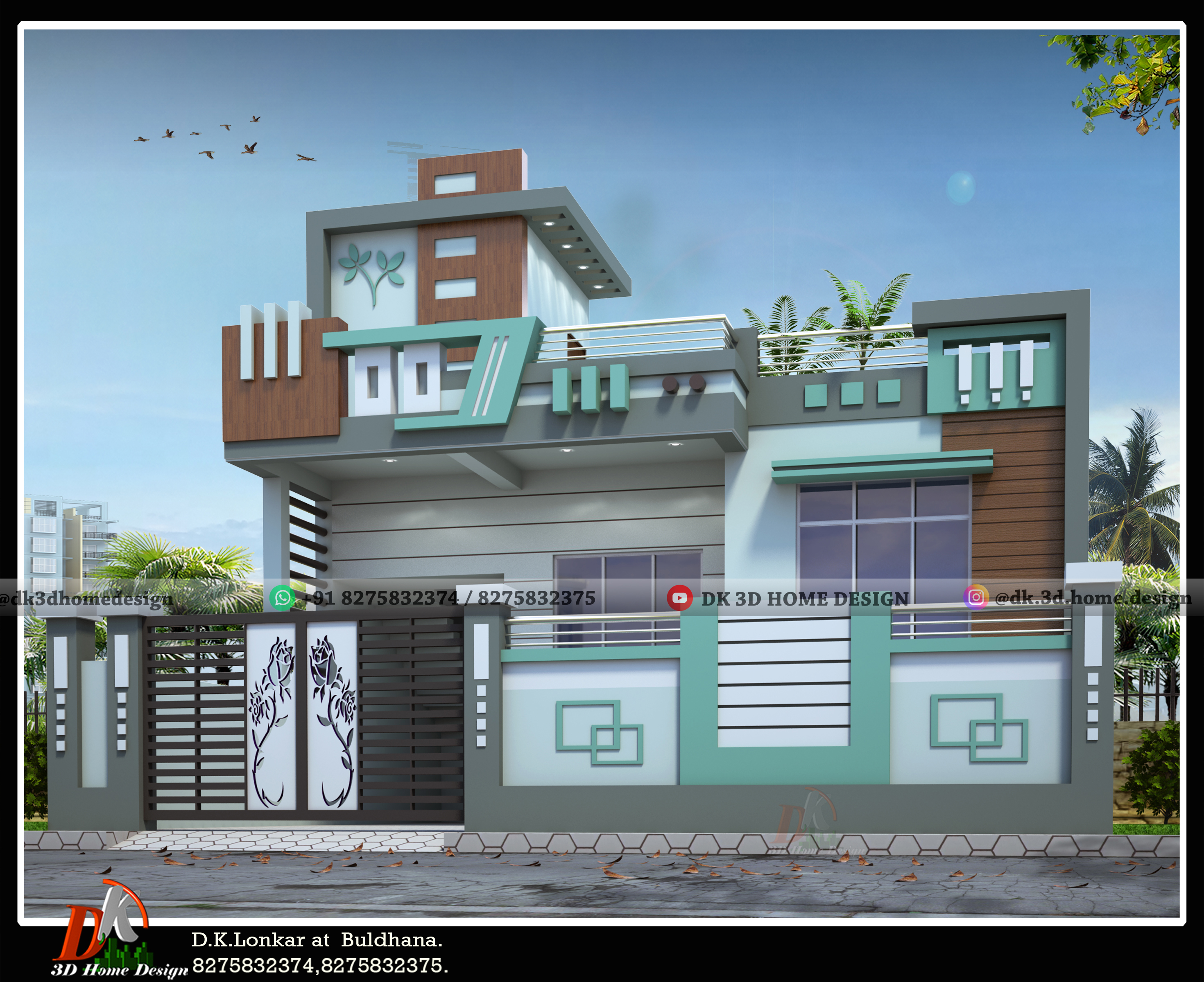 30x60 house front elevation designs