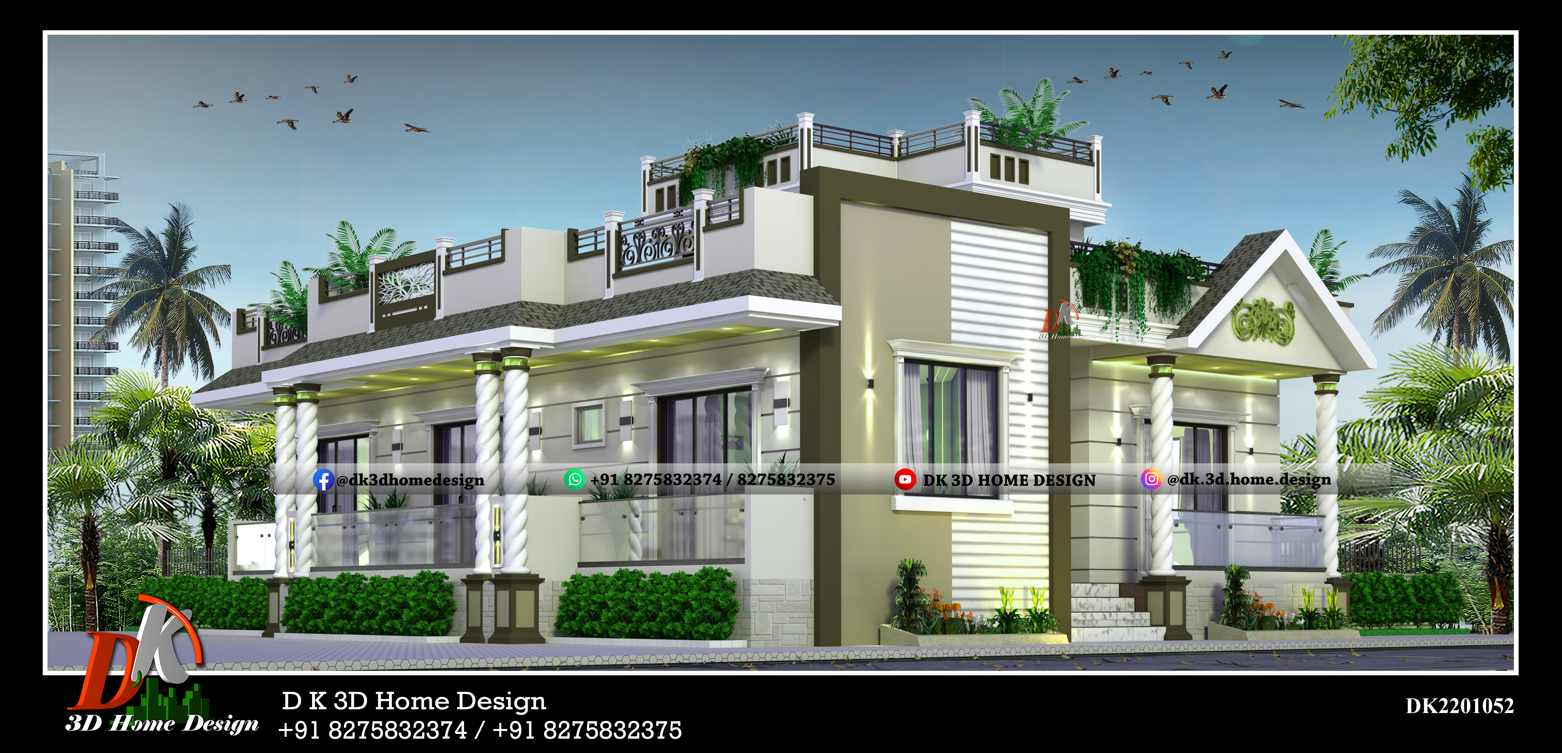 elevation design of single story home