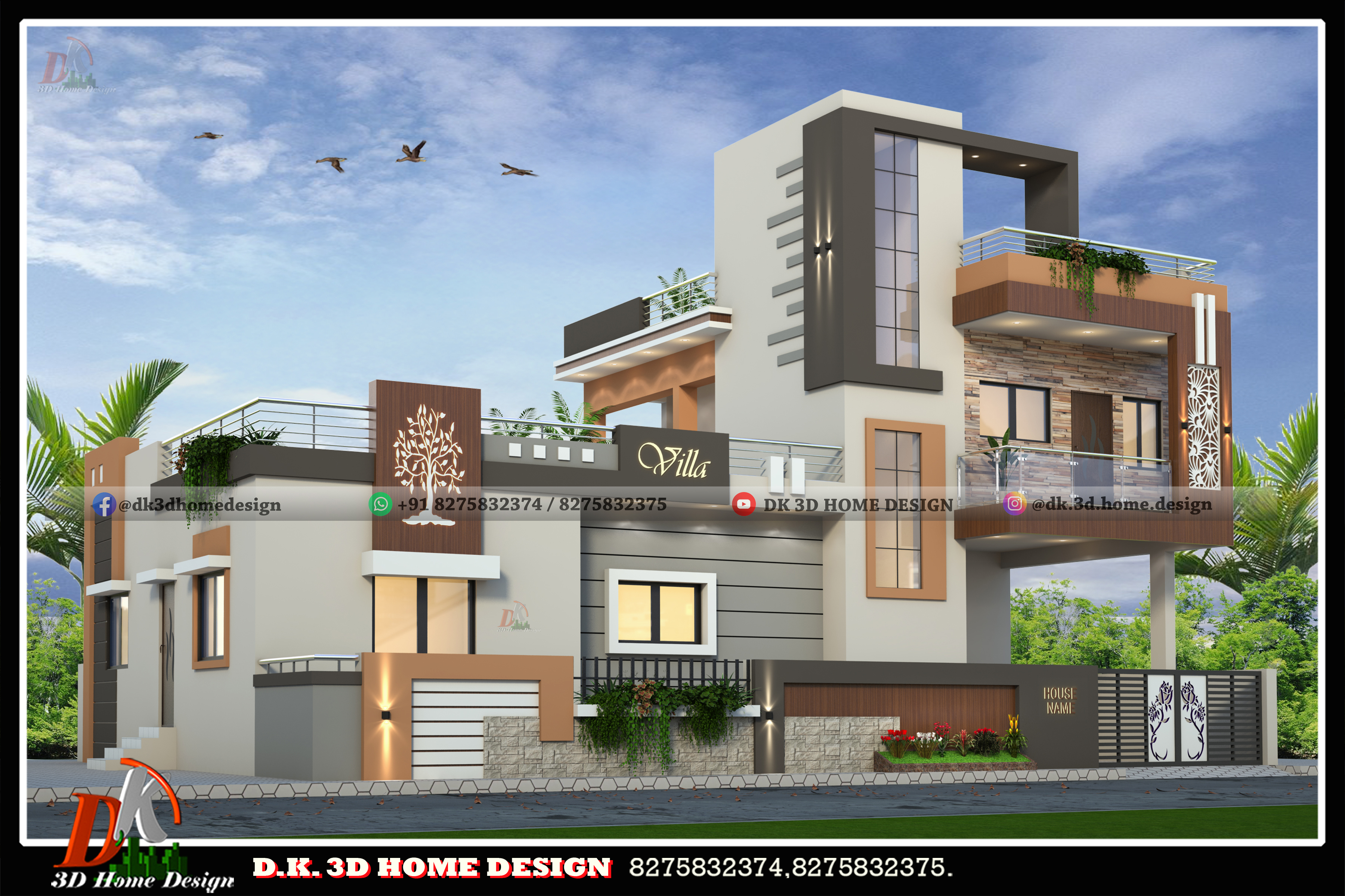 elevation design of single story home