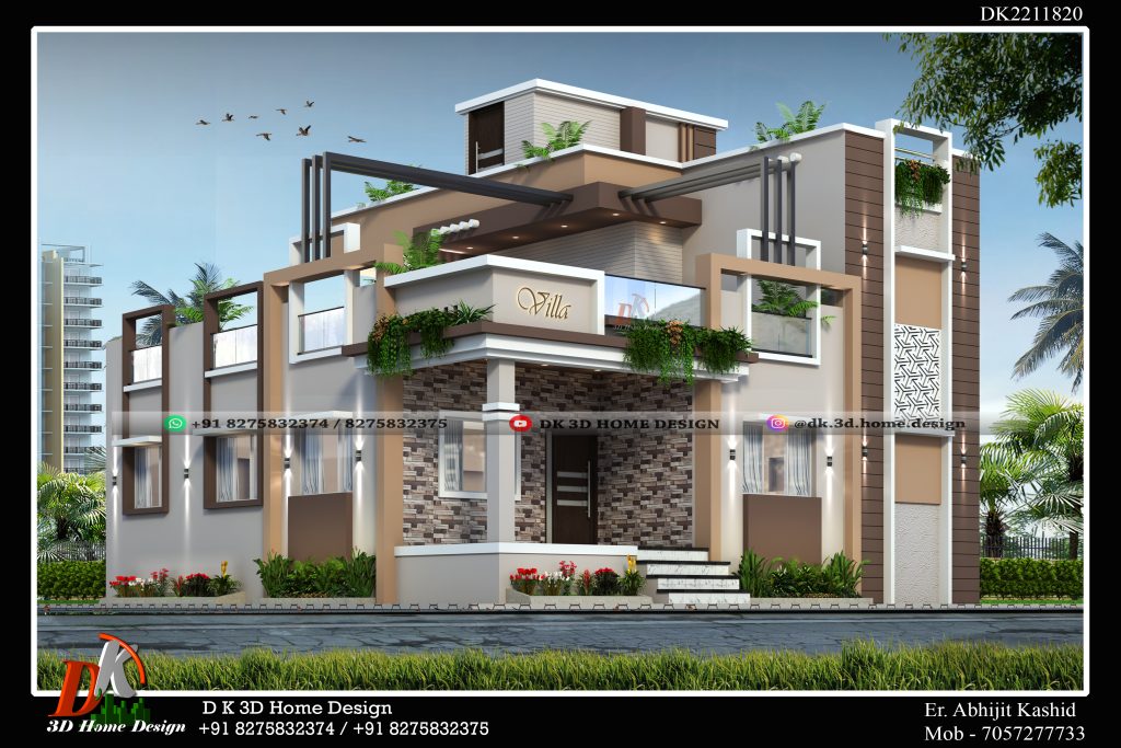 Double Floor House Design elevation